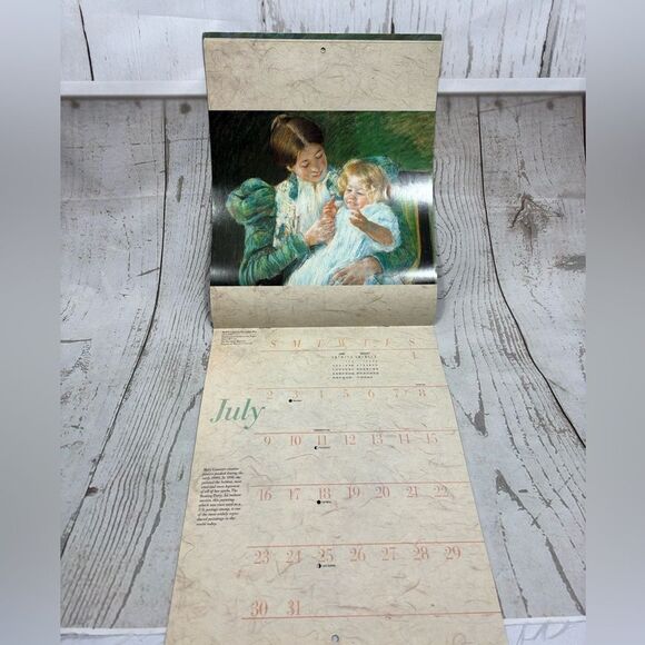 Mary Cassatt Mother & Child 1989 Calendar 12 Art Illustrations - Picture 5 of 6